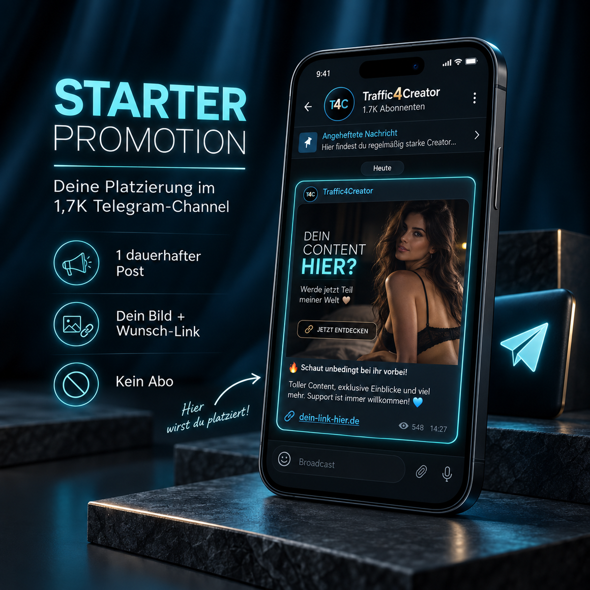 More visibility for your content – permanent & subscription-free. - Limited offer 🔥